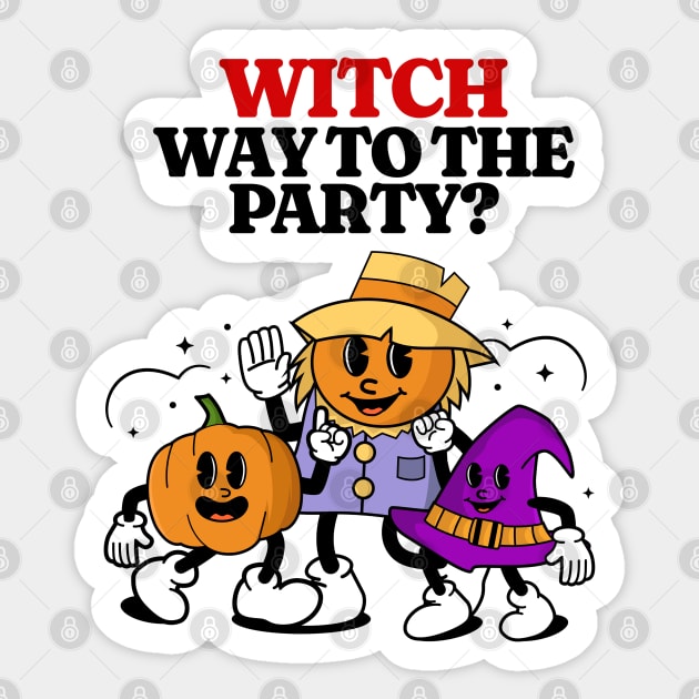 Witch Way To The Party? Sticker by TurnEffect
